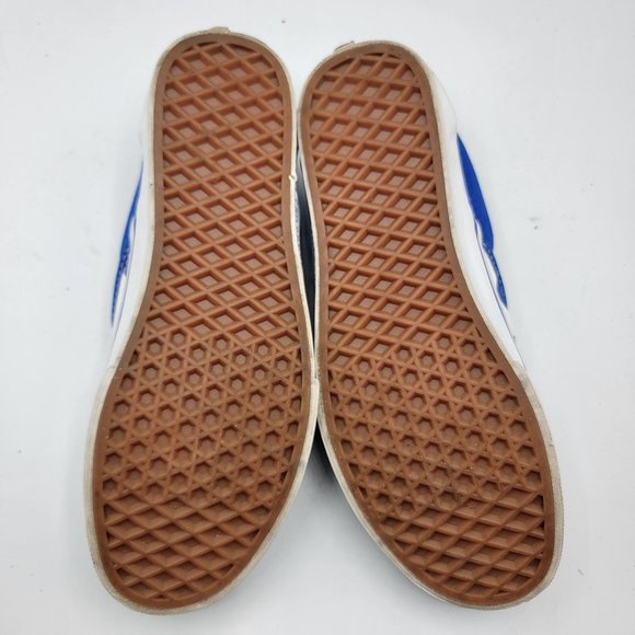 Vans X Choc Hospital White Blue Casual Slip On Shoes - Mens 6.5 - Womens 8 - Picture 10 of 12